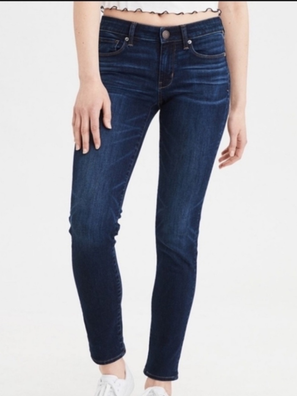American Eagle Outfitters Dark Blue Skinny Jeans